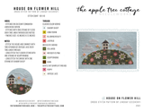 House on Flower Hill Cross Stitch Pattern (PDF Download)